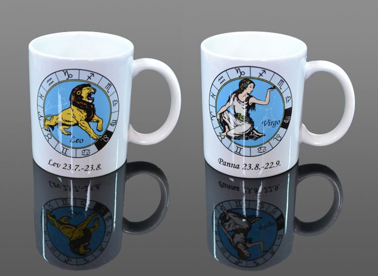 Hrnček keramický 330ml so znamením farebný