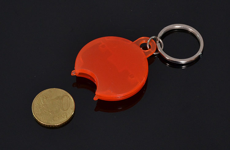 Plastová kľúčenka na žetón do vozíka