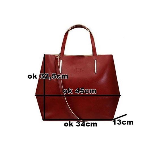 Kabelka kožená Rovicky TWR-45 Red