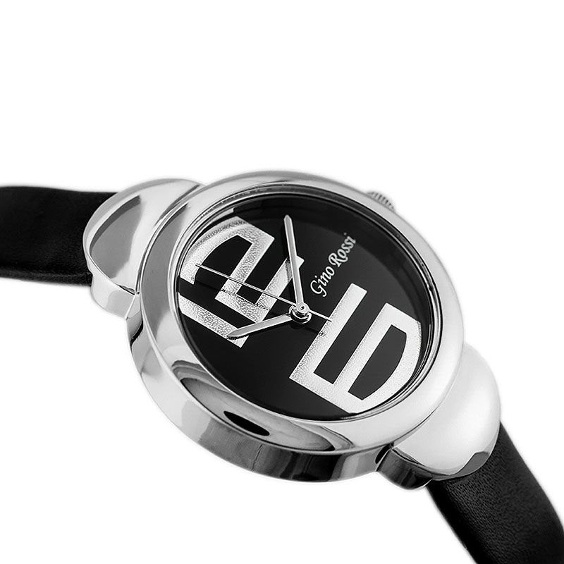 Náramkové hodinky GINO ROSSI - 8311A black/silver