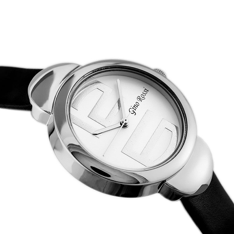 Náramkové hodinky GINO ROSSI - 8311A silver/black