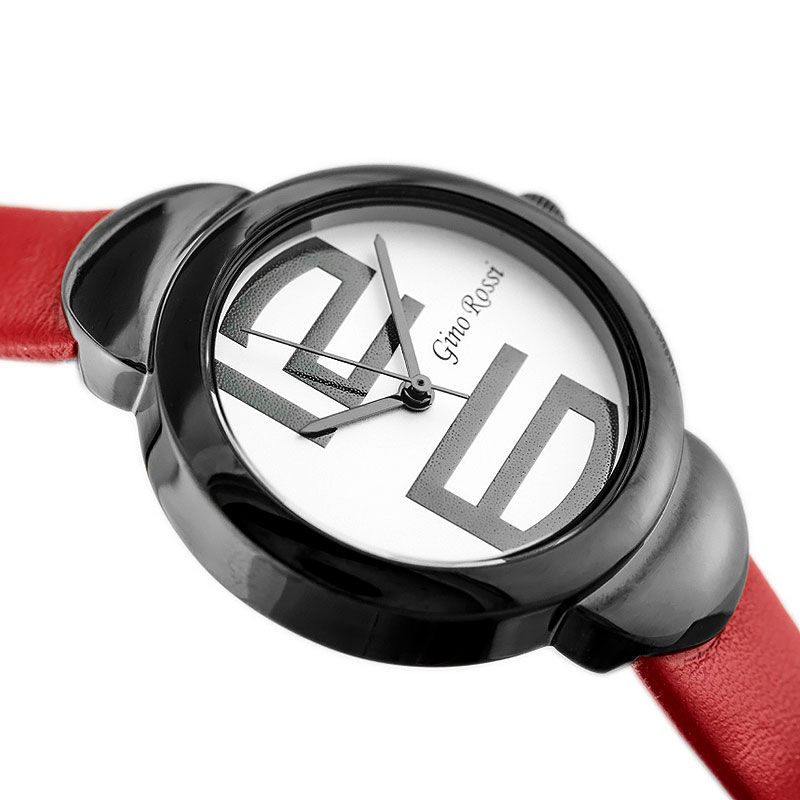 Náramkové hodinky GINO ROSSI - 8311A red/black