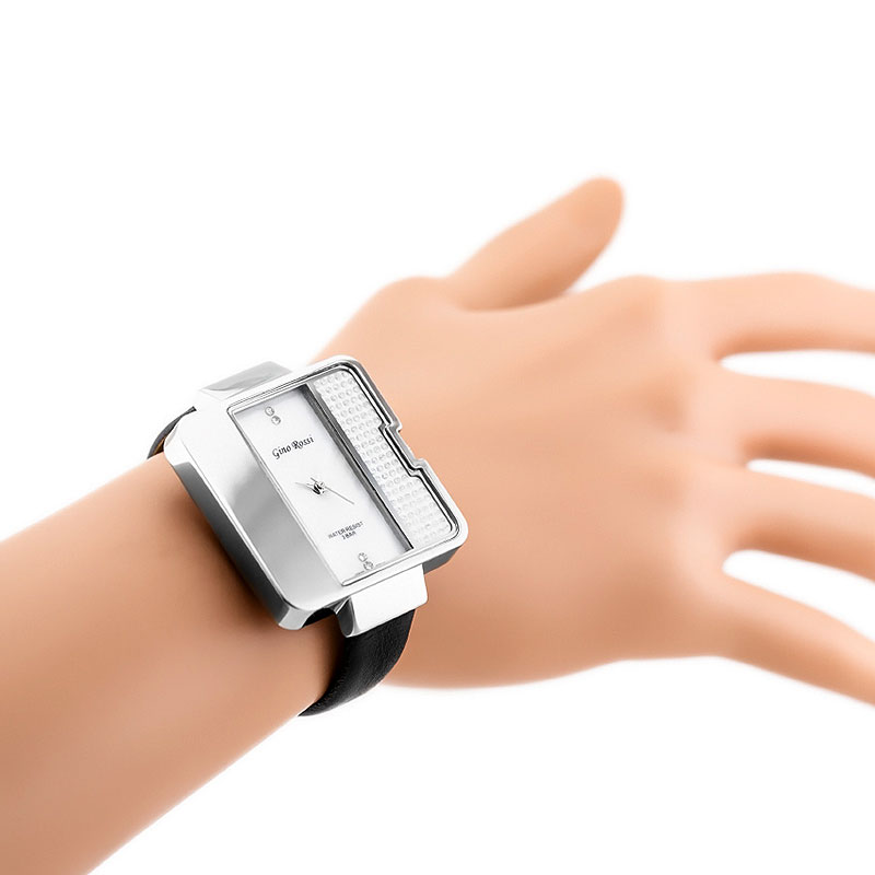 Náramkové hodinky GINO ROSSI - 6632 paerl/silver/black