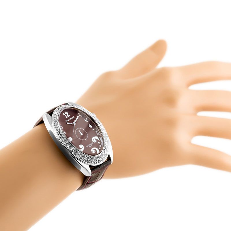 Náramkové hodinky GINO ROSSI - 103A burgundy/red/silver