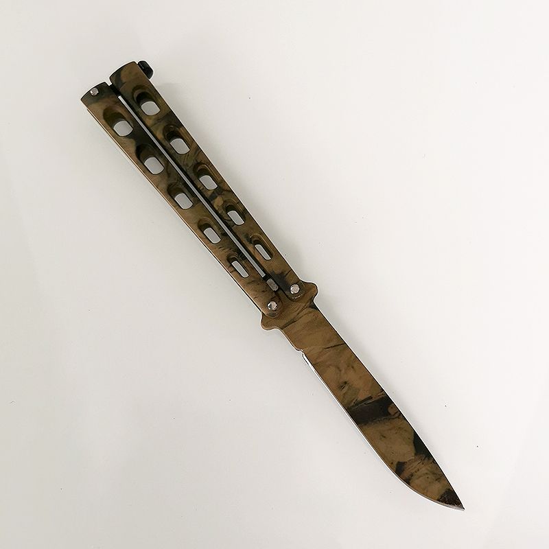 Nôž motýlik XXL 23/9cm camouflage