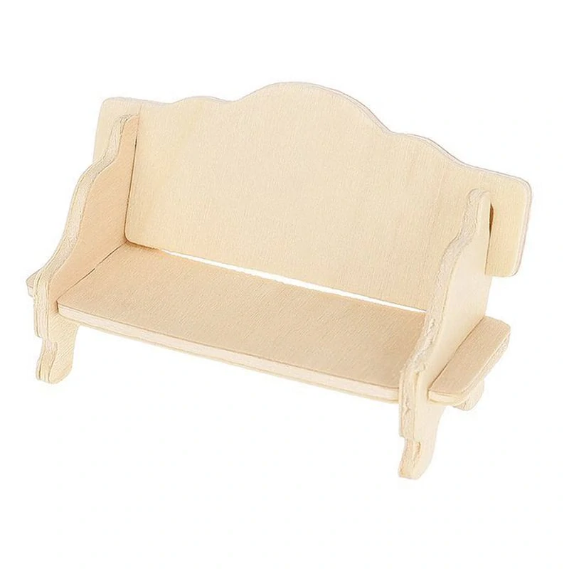 Sadá dreveného nábytku pre bábiky 34 kusov