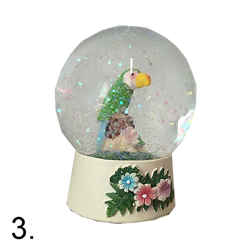 Vodná guľa papagáj