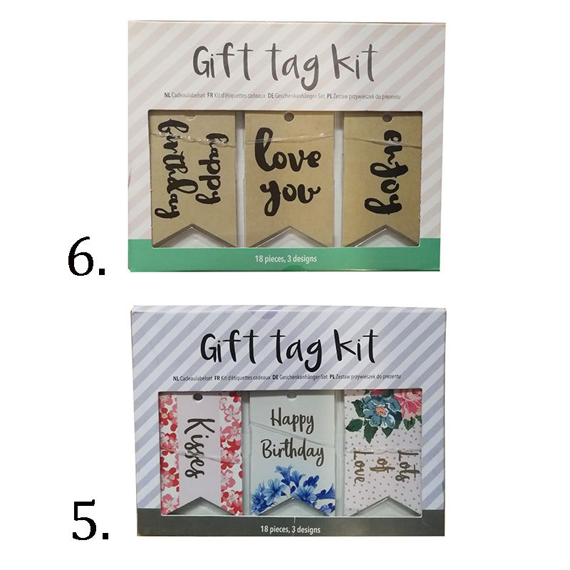 Štítky na darčeky 18ks