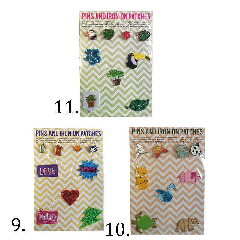 Nažehľovačky a pripinačky 