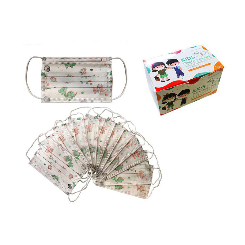 Rúško detské s drôtikom 3-vrstvové