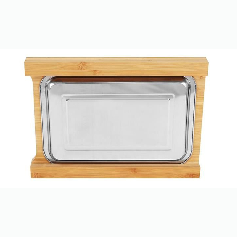 Krájacia doska bambusová s táckou