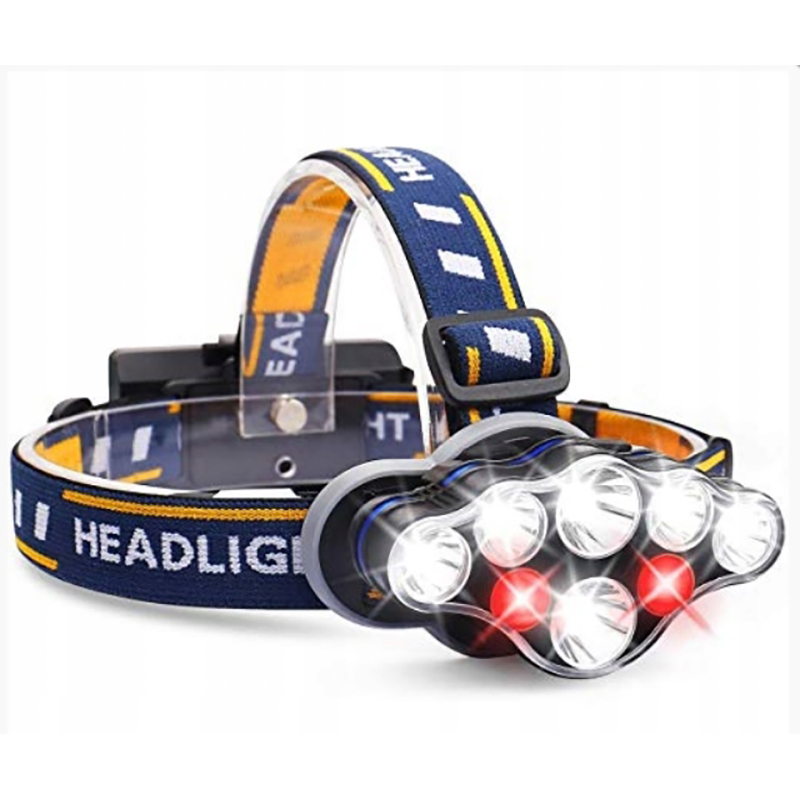 Baterka Čelovka 8 LED CREE T6 