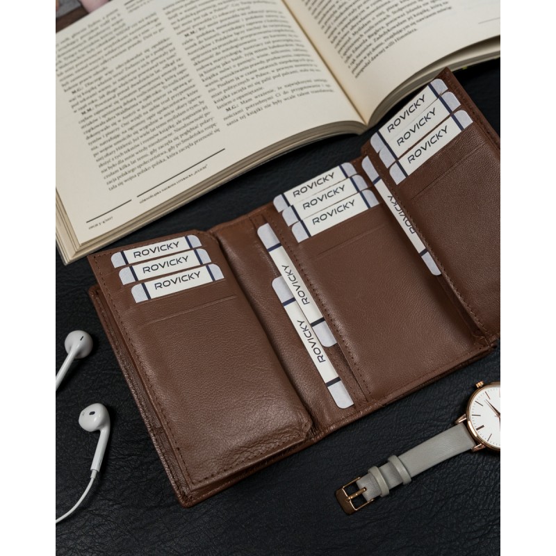 Peňaženka dámska kožená CAVALDI DB-10-GCL-5913 dark tan