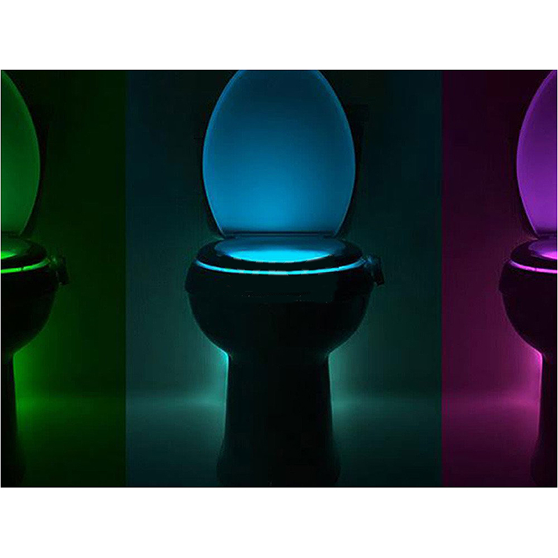 Svetlo do toalety so senzorom poybu