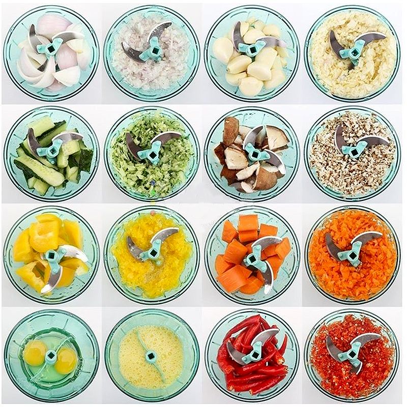 Elektrický sekáč na ovocie a zeleninu 