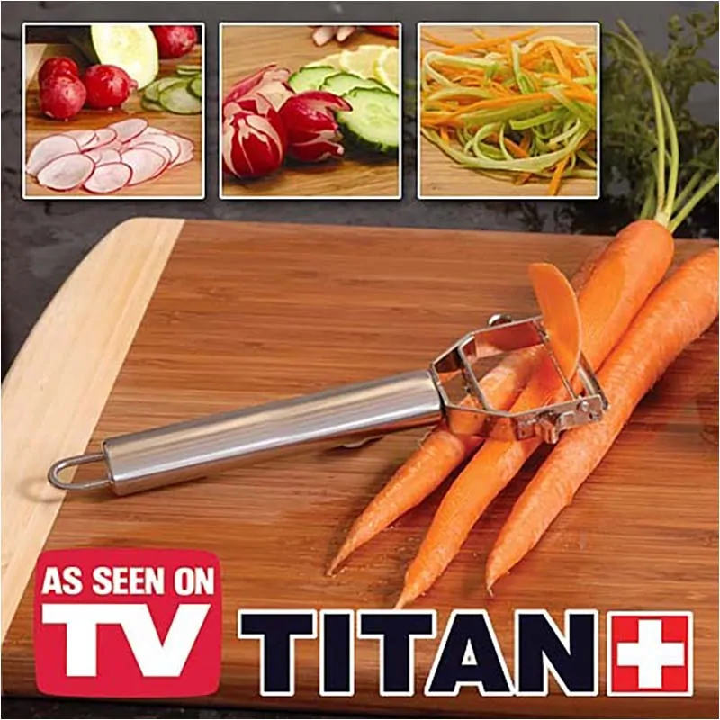 Škrabka na zeleninu nerez TITAN PEELER