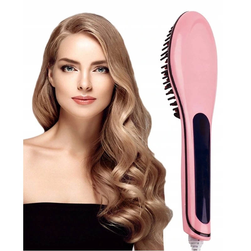 Elektrická kefa na šetrnú úpravu vlasov LCD