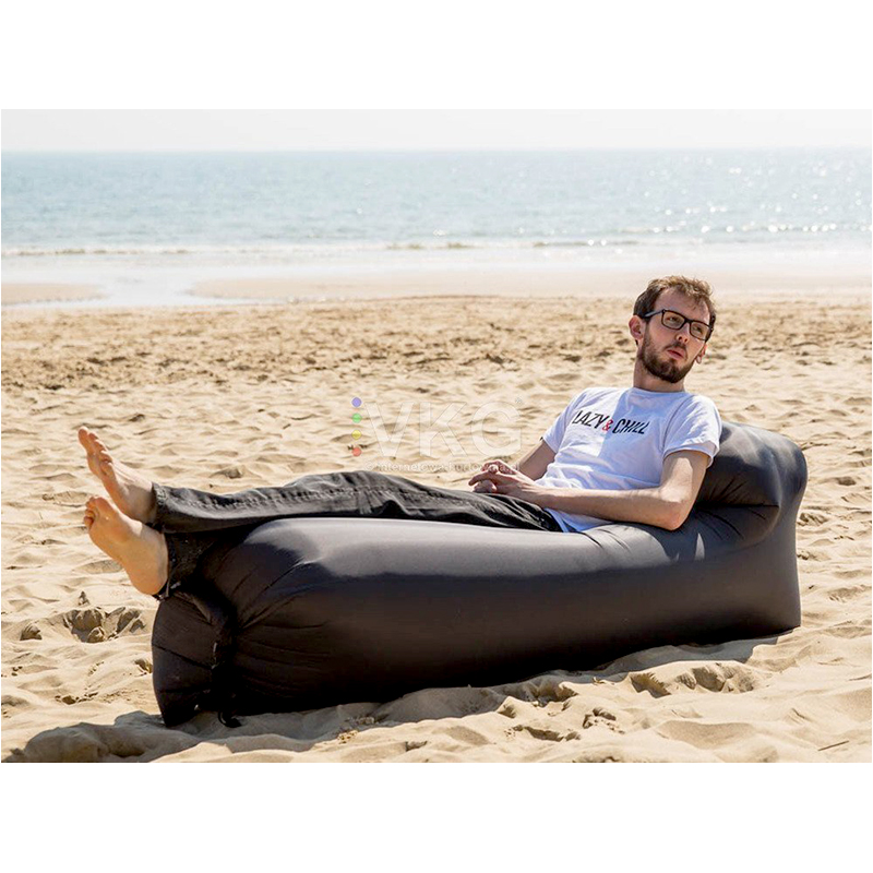 Lazy bag - Nafukovacia sofa čierna