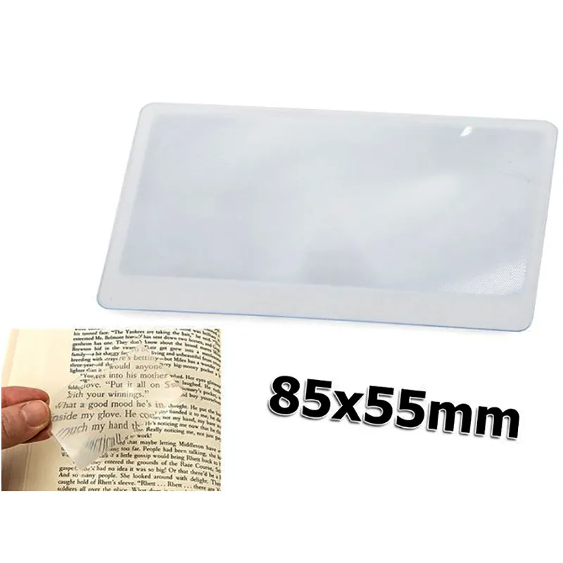 Lupa na čítanie do peňaženky 8,5 × 5,5 cm