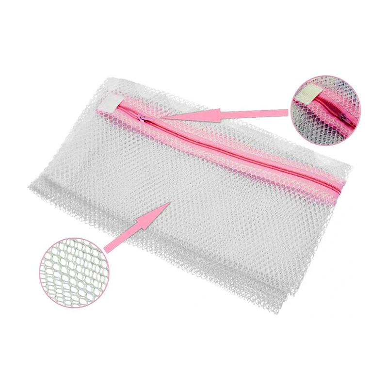 Sieťkované vrecko na bielizeň na zips 50 x 60 cm