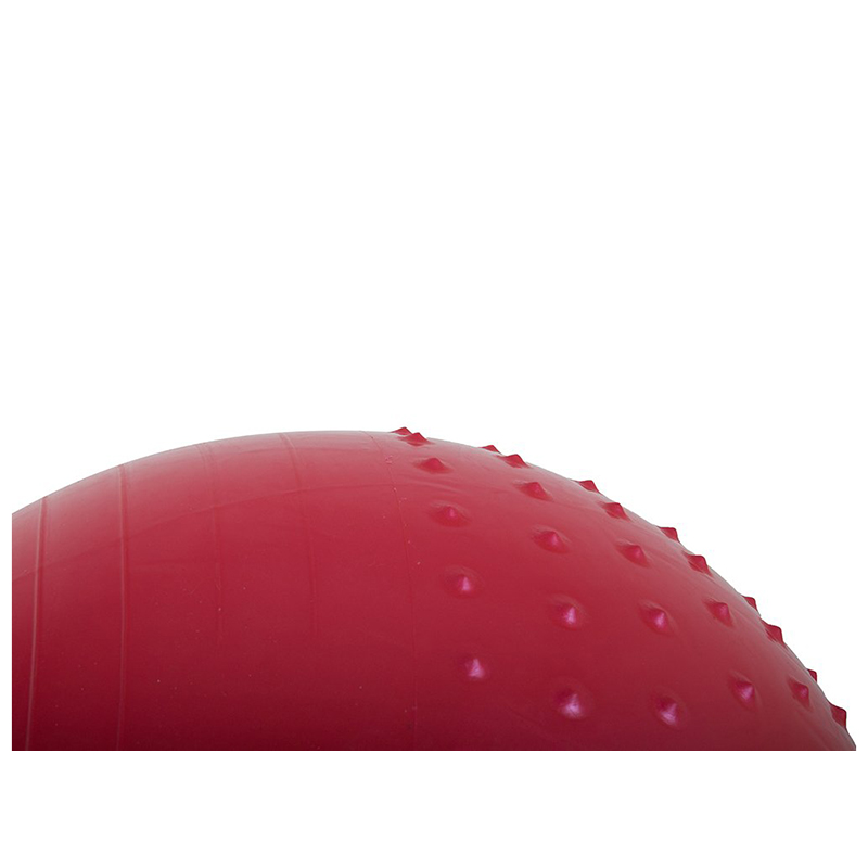 Masážna gymnastická lopta 75 cm s pumpou červená