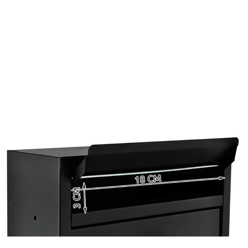 Poštová schránka Classic čierna