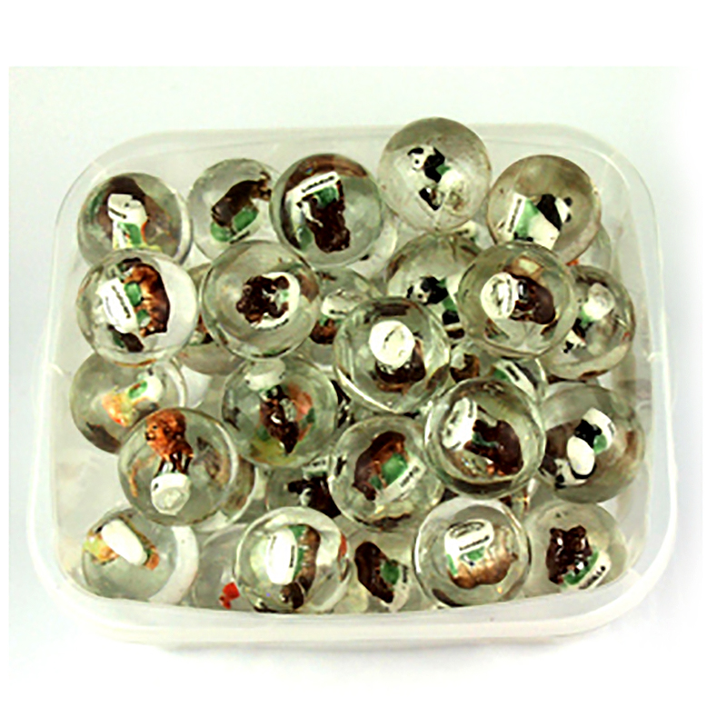 Sklenená gulička so zvieratkom