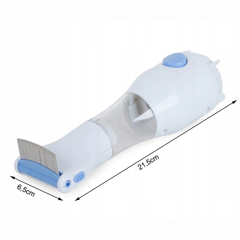 Elektrický hrebeň na vši a hnidy s filtrom a vysávačom