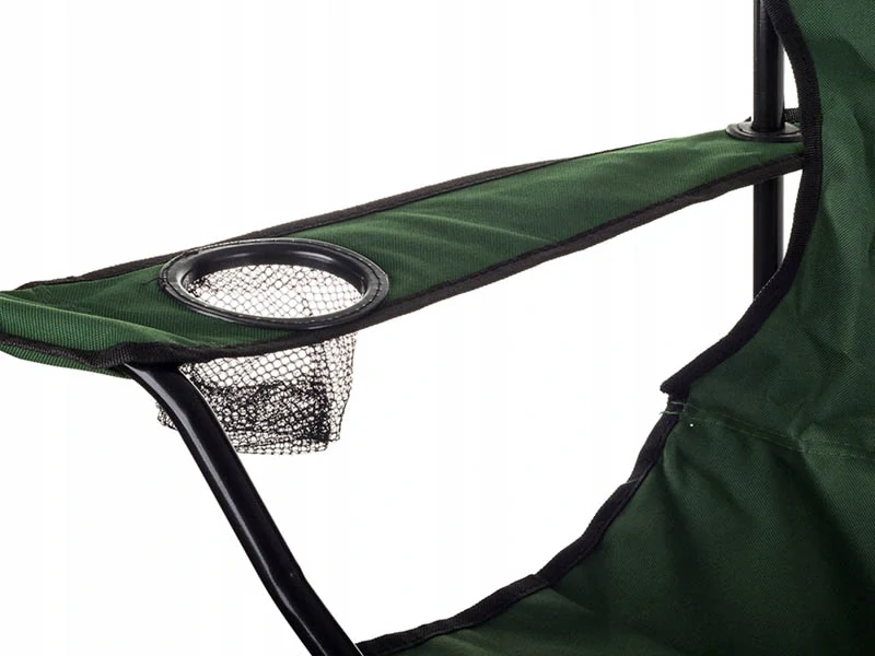 Turisticke skladacie kreslo veľké  s otvorom na nápoje