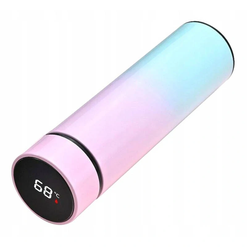 Inteligentný termohrnček s displejom 500ml dúhový