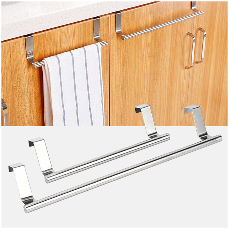 Vešiaky nerezové tyčové na dvere 2ks