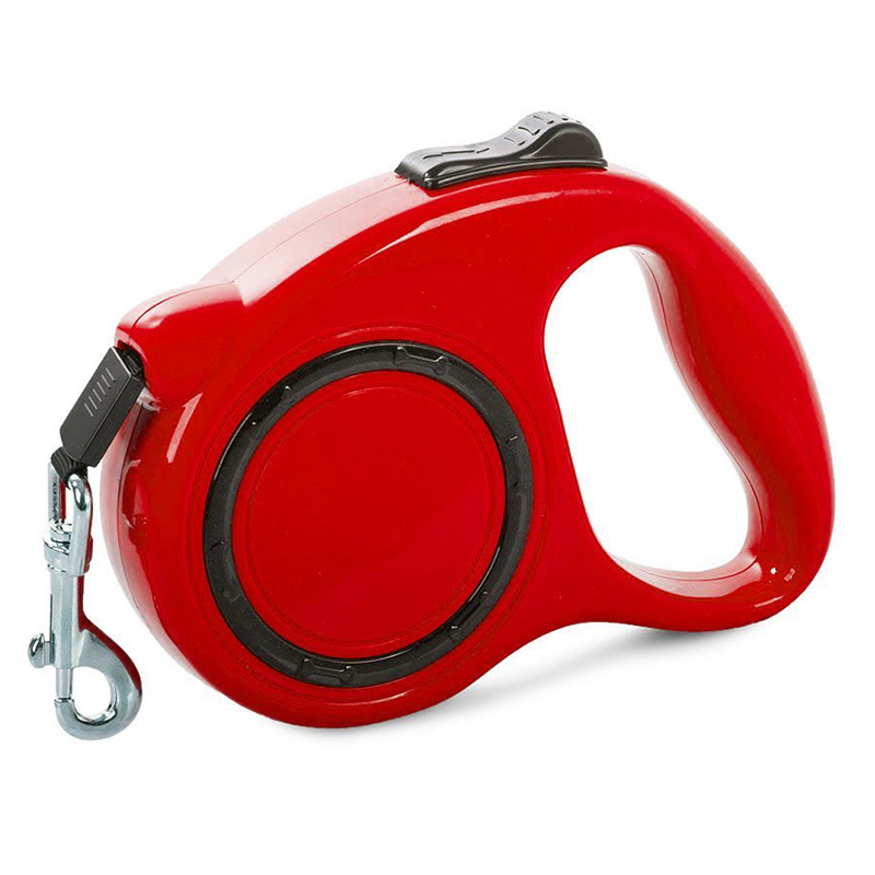 Vodítko pre psa automatické 5m červené