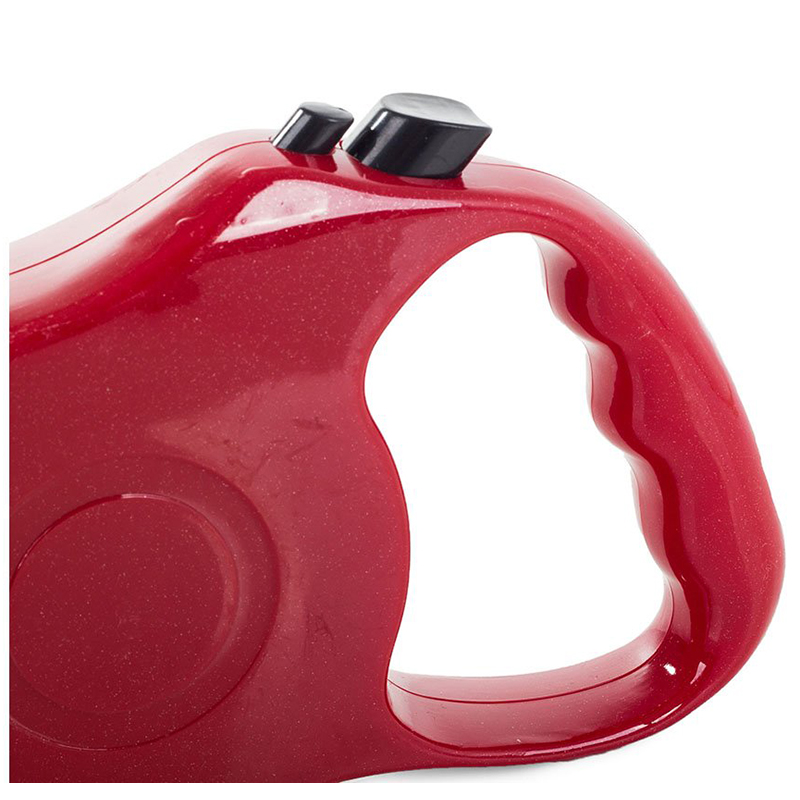 Vodítko pre psa automatické 5m červené
