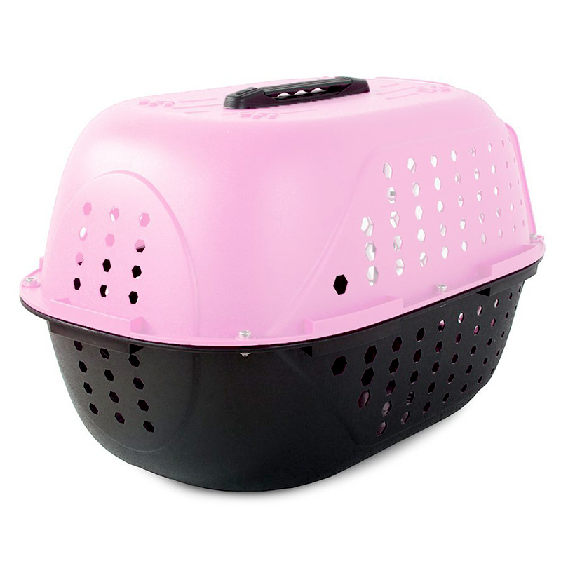 Prepravka pre psa, mačku, králika ružová
