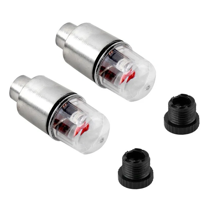 Svietiace ventily na bicykel RGB 2 ks