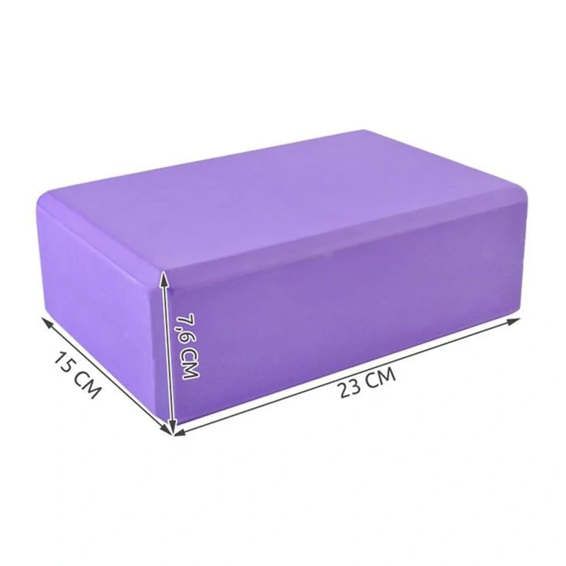 Penová kocka na jogu 23 × 15 cm – fialová