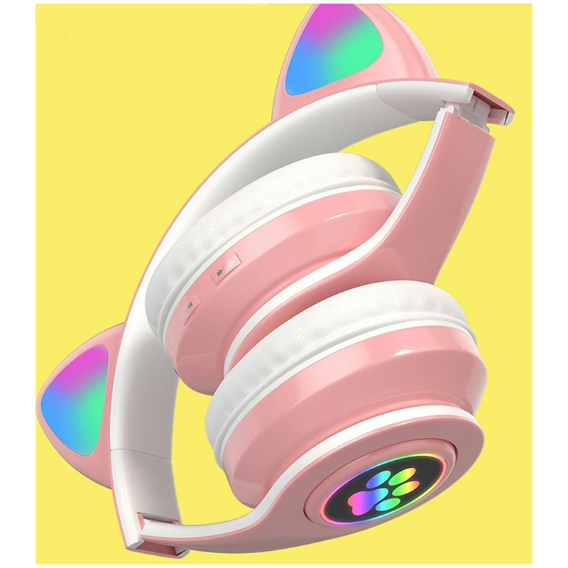 Slúchadlá BT 5.0 LED pink
