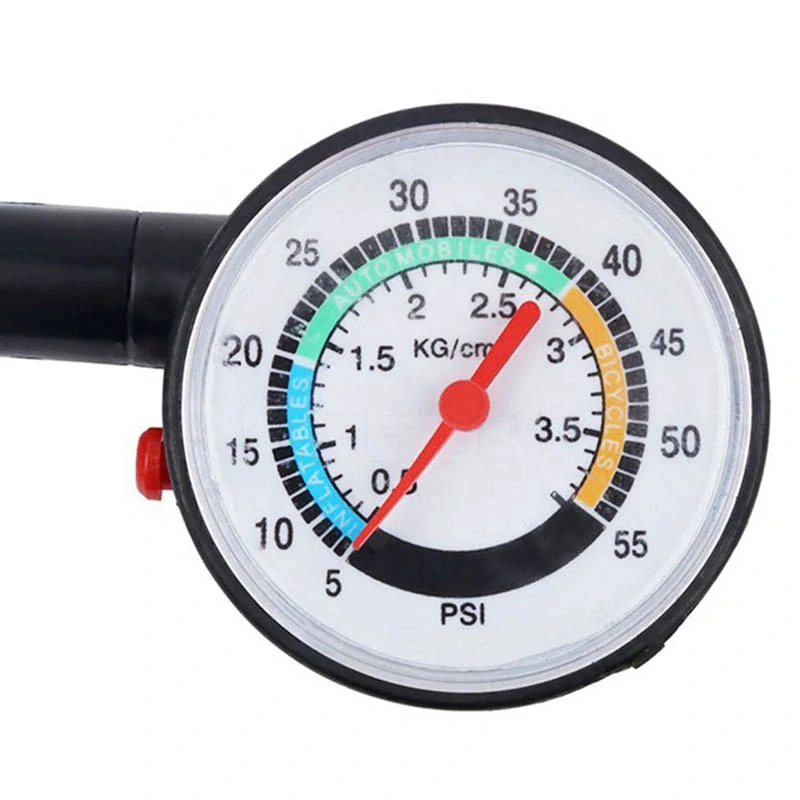 Tlakomer na pneumatiky 0–50 PSI analógový