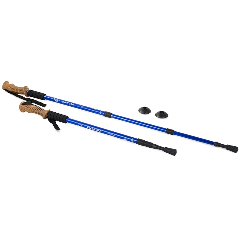 ENERGIA - Teleskopická turistická palica Nordic modrá 1ks