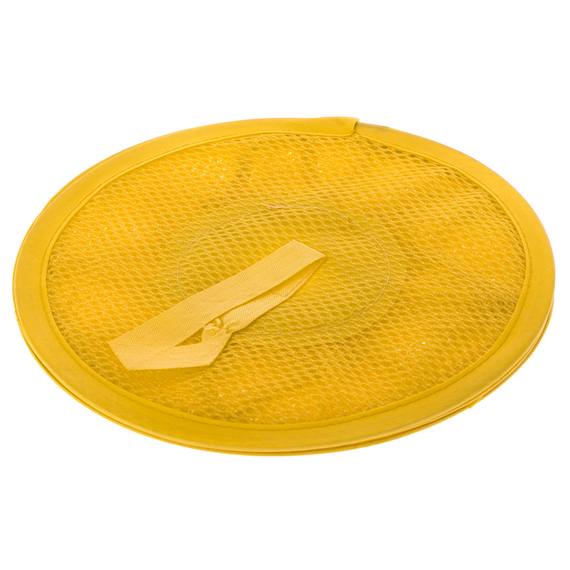 Závesný kôš - organizér trojposchodový žltý