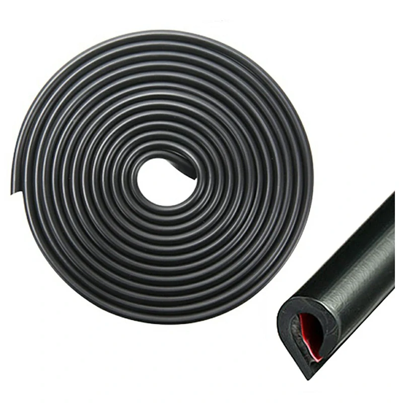 Ochranná lišta na hranu dverí 5m čierna