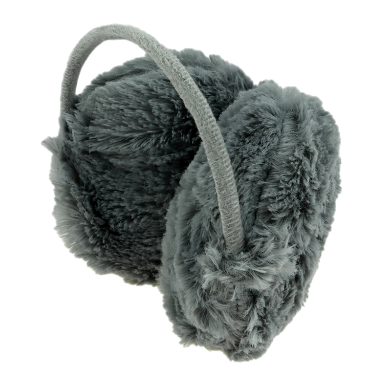 Kožušinové chrániče na uši sivé