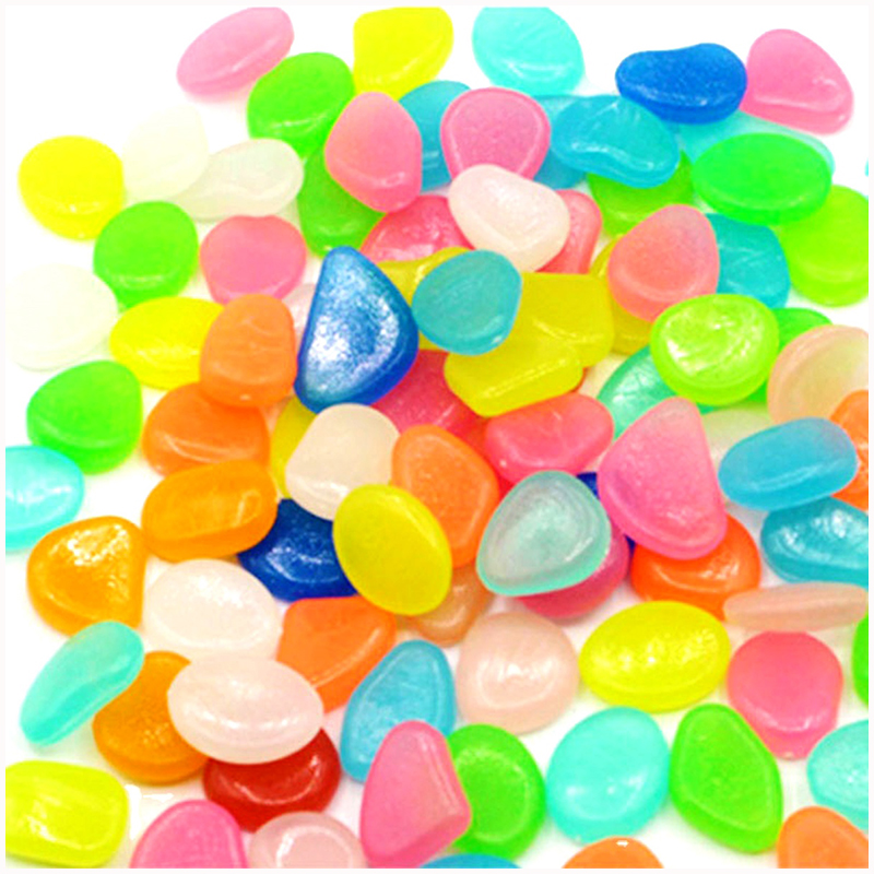 Fluorescenčné kamienky 100ks multicolor