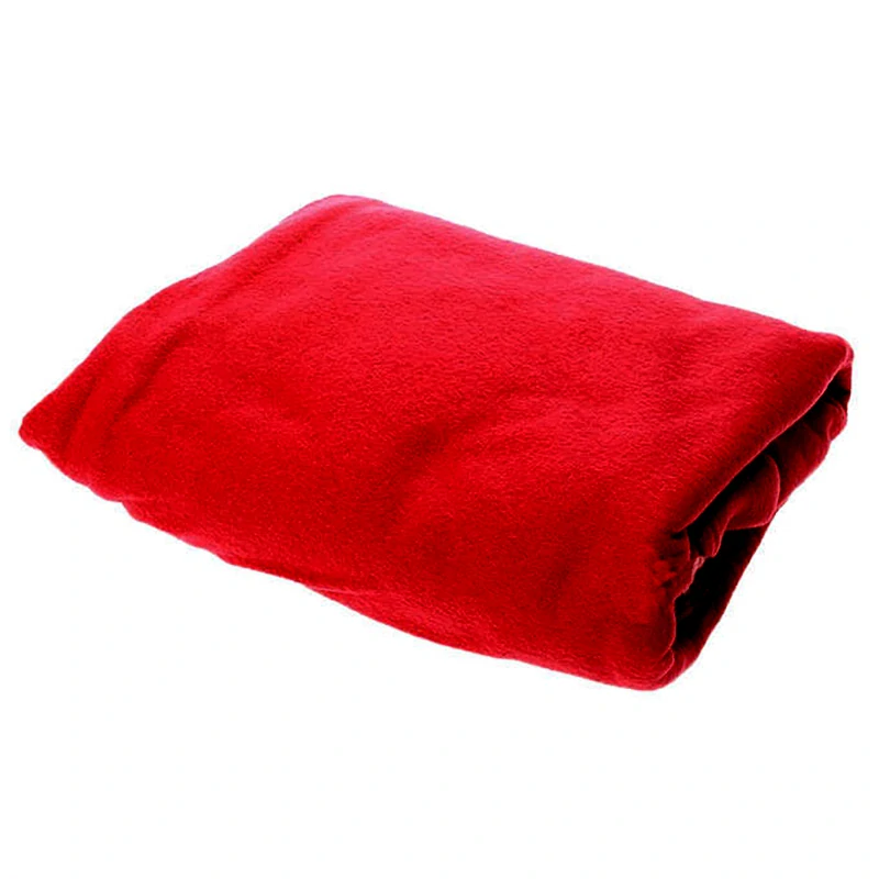 Flísová deka s rukávmi červená