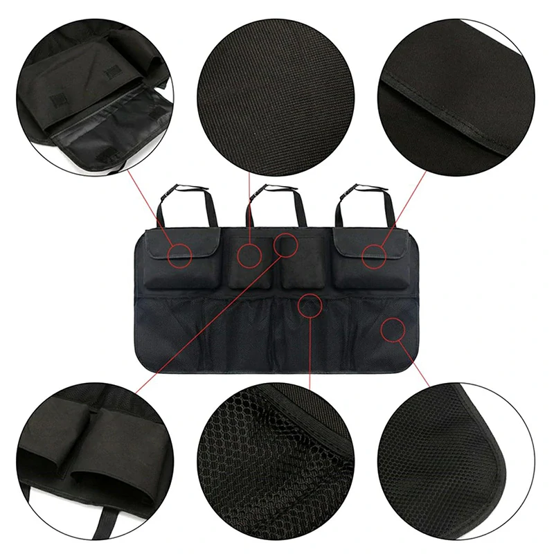 Veľký organizér do kufra auta čierny