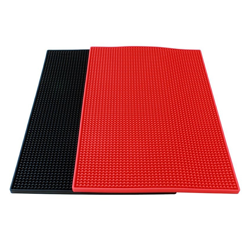 Odkvapkávacia podložka na riad červená