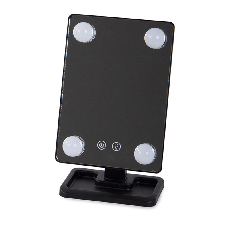 Kozmetické LED zrkadlo 180° USB 