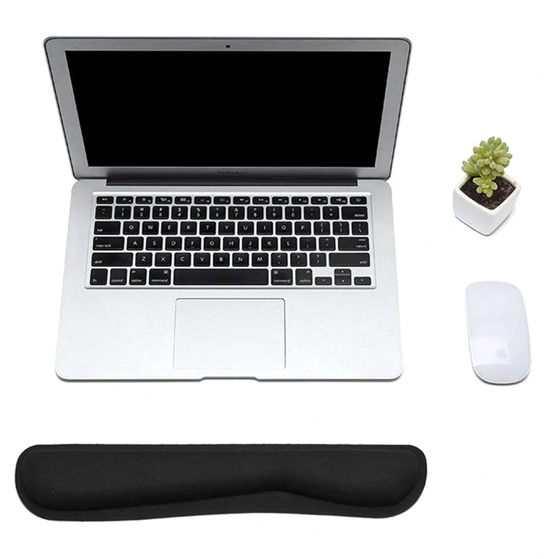 Gélová ergonomická podložka pod klávesnicu čierna