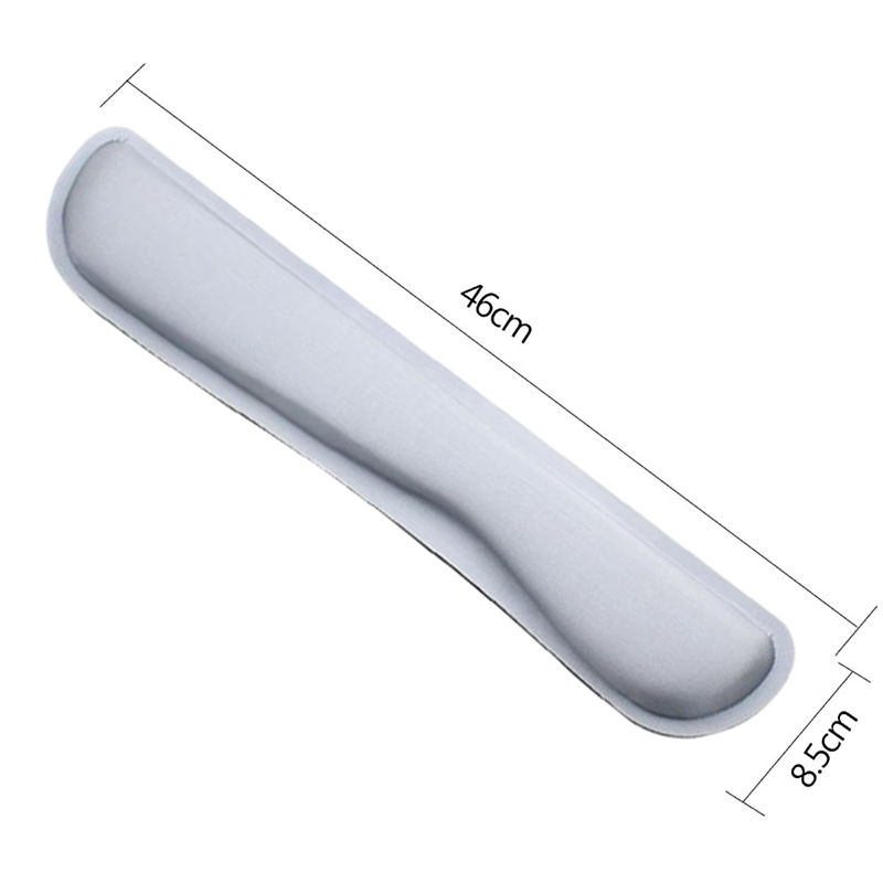 Gélová ergonomická podložka pod klávesnicu biela