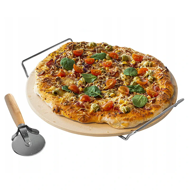 Kameň na pizzu s krájacím kolieskom